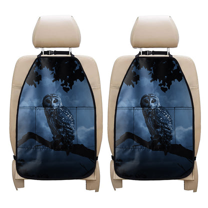 Full Moon Night Owl Print Car Seat Organizers