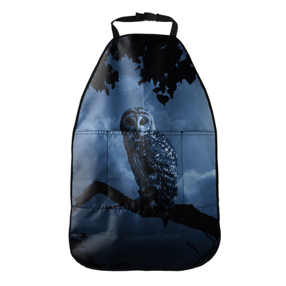 Full Moon Night Owl Print Car Seat Organizers