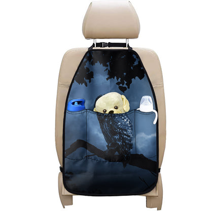Full Moon Night Owl Print Car Seat Organizers