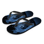 Full Moon Night Owl Print Flip Flops