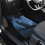 Full Moon Night Owl Print Front and Back Car Floor Mats