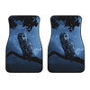 Full Moon Night Owl Print Front Car Floor Mats