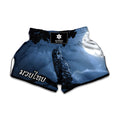 Full Moon Night Owl Print Muay Thai Boxing Shorts