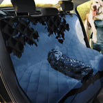 Full Moon Night Owl Print Pet Car Back Seat Cover