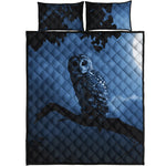 Full Moon Night Owl Print Quilt Bed Set