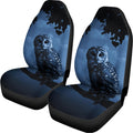 Full Moon Night Owl Print Universal Fit Car Seat Covers