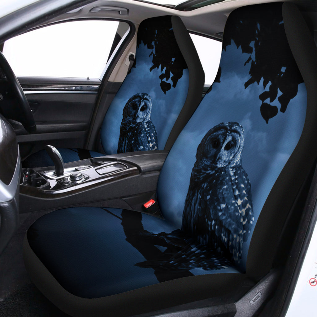 Full Moon Night Owl Print Universal Fit Car Seat Covers