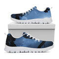 Full Moon Night Owl Print White Running Shoes