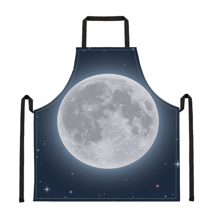 Full Moon Print Apron