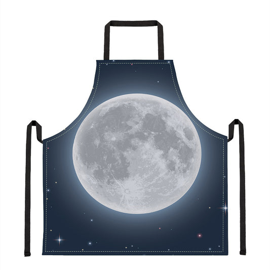 Full Moon Print Apron