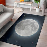 Full Moon Print Area Rug