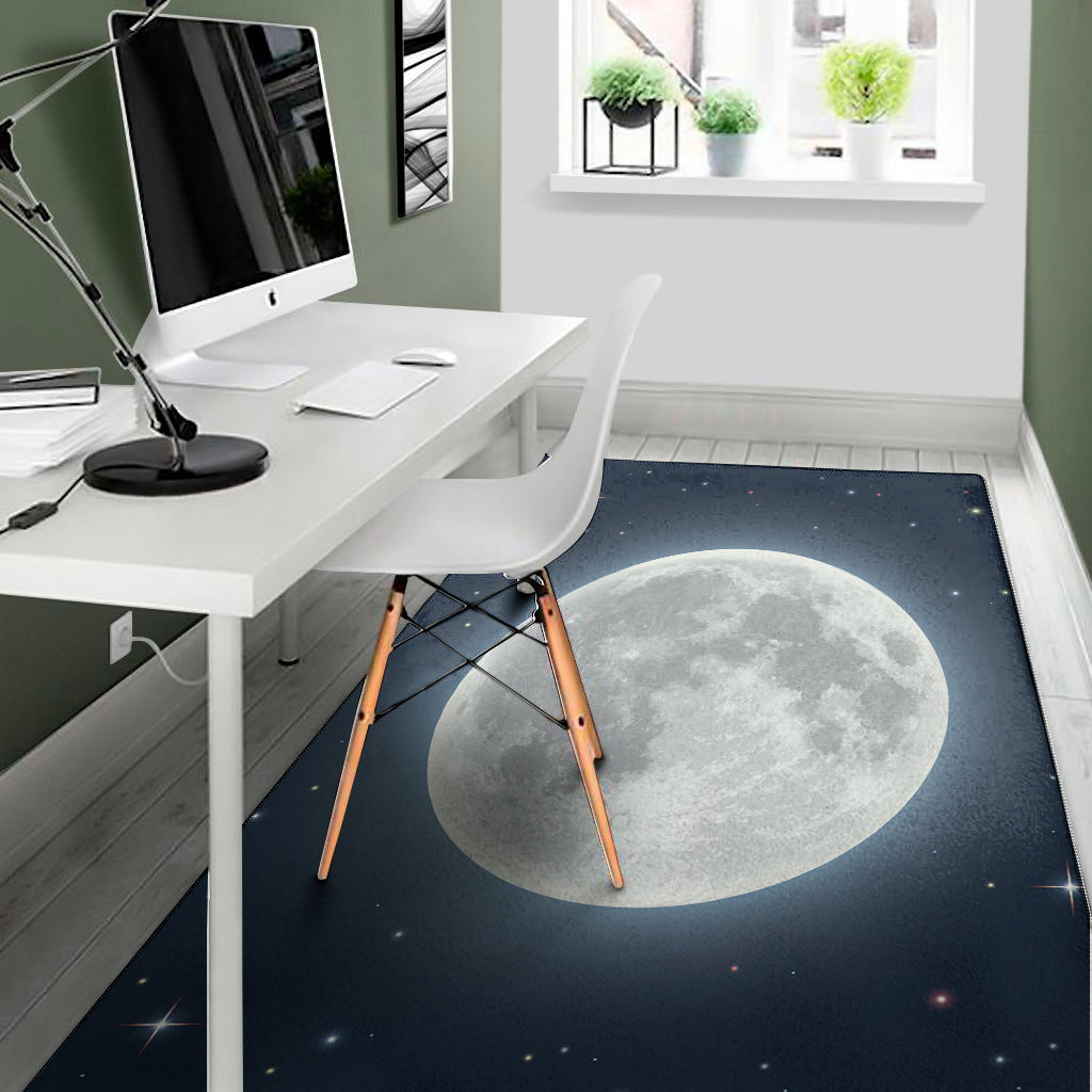 Full Moon Print Area Rug