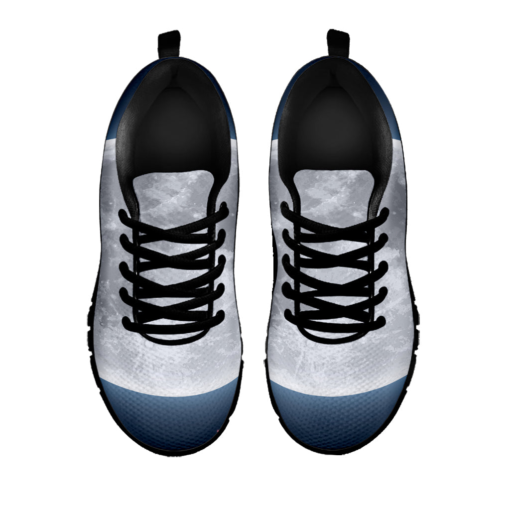 Full Moon Print Black Sneakers