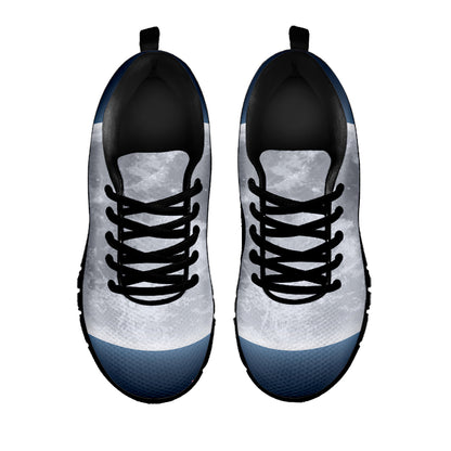 Full Moon Print Black Sneakers