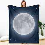 Full Moon Print Blanket