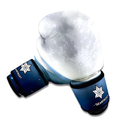 Full Moon Print Boxing Gloves