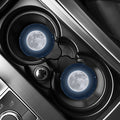 Full Moon Print Car Coasters