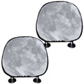 Full Moon Print Car Headrest Covers