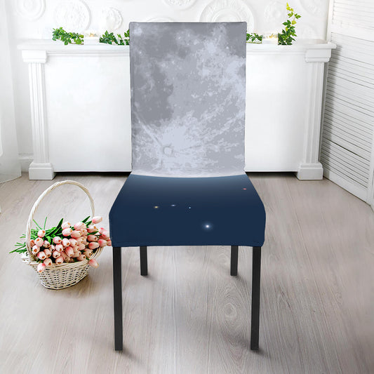 Full Moon Print Dining Chair Slipcover