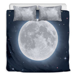 Full Moon Print Duvet Cover Bedding Set