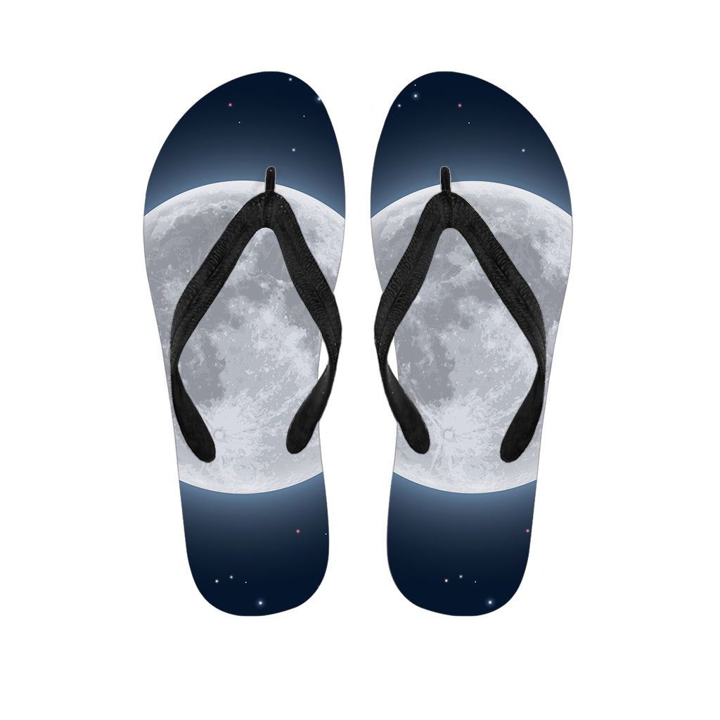 Full Moon Print Flip Flops