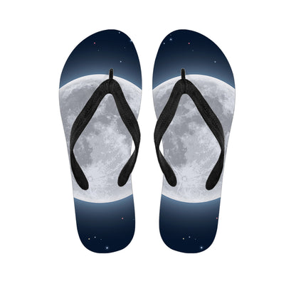 Full Moon Print Flip Flops