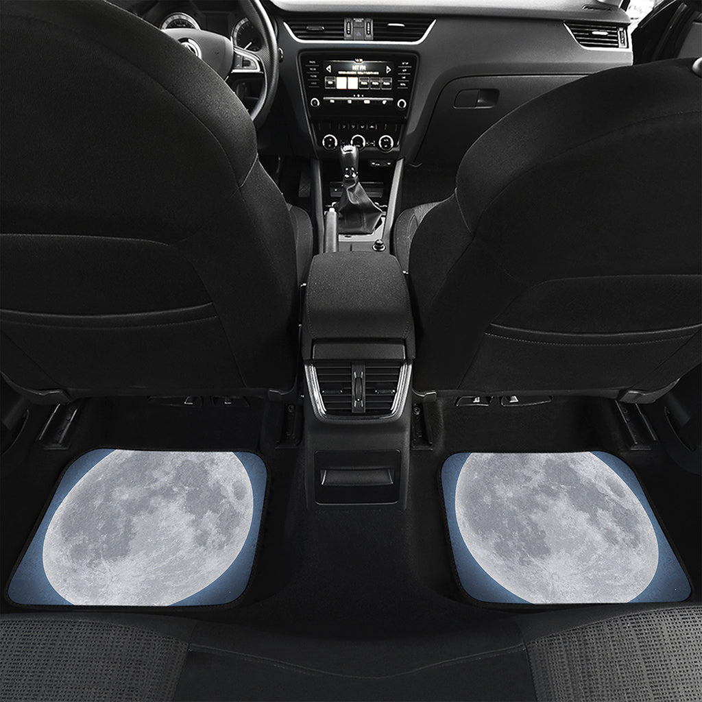 Full Moon Print Front and Back Car Floor Mats