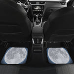 Full Moon Print Front and Back Car Floor Mats