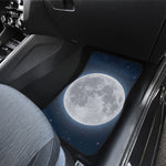 Full Moon Print Front and Back Car Floor Mats
