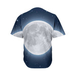 Full Moon Print Men's Baseball Jersey