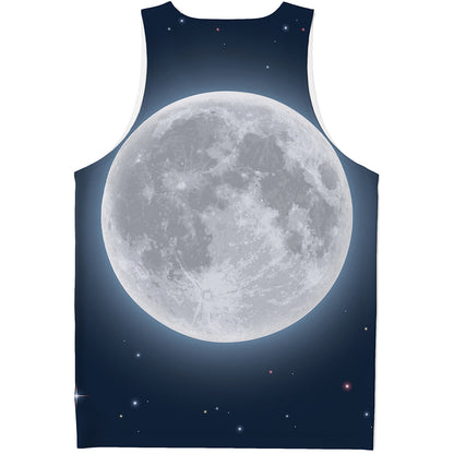 Full Moon Print Men's Tank Top