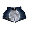 Full Moon Print Muay Thai Boxing Shorts