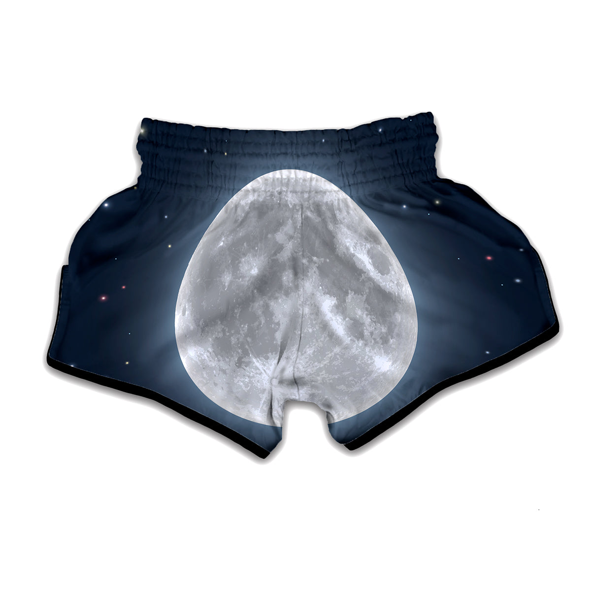 Full Moon Print Muay Thai Boxing Shorts