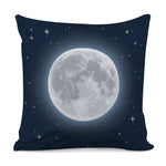 Full Moon Print Pillow Cover