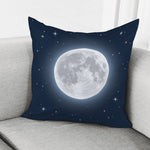 Full Moon Print Pillow Cover