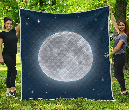 Full Moon Print Quilt