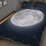 Full Moon Print Quilt Bed Set