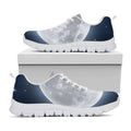 Full Moon Print White Running Shoes