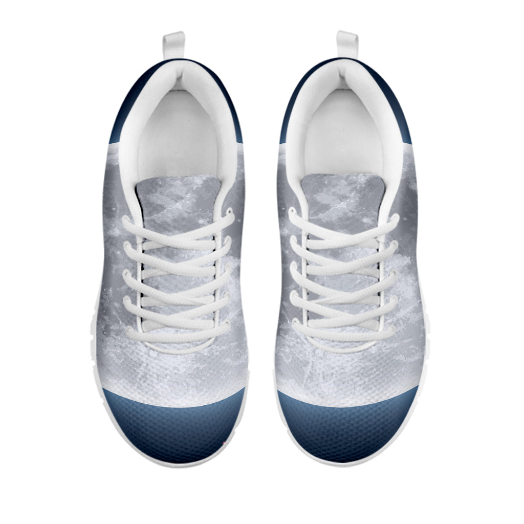 Full Moon Print White Sneakers