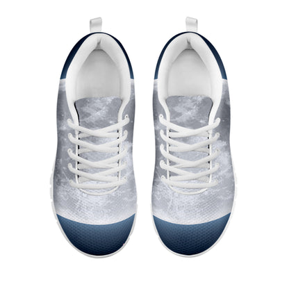 Full Moon Print White Sneakers