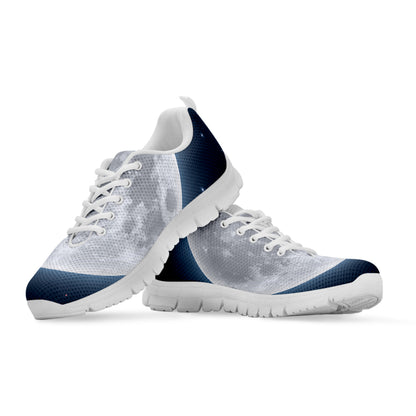 Full Moon Print White Sneakers
