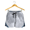 Full Moon Print Women's Shorts