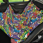 Funky Graffiti Pattern Print Pet Car Back Seat Cover