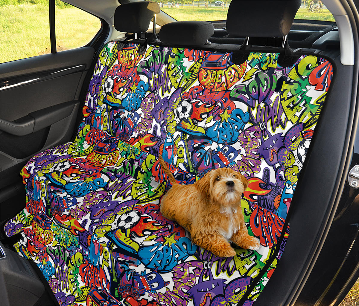 Funky Graffiti Pattern Print Pet Car Back Seat Cover