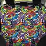 Funky Graffiti Pattern Print Pet Car Back Seat Cover