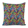 Funky Graffiti Pattern Print Pillow Cover