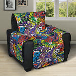 Funky Graffiti Pattern Print Recliner Protector