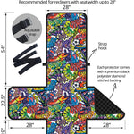 Funky Graffiti Pattern Print Recliner Protector