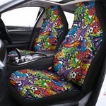 Funky Graffiti Pattern Print Universal Fit Car Seat Covers