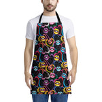 Funky Kiss Lips Pattern Print Apron
